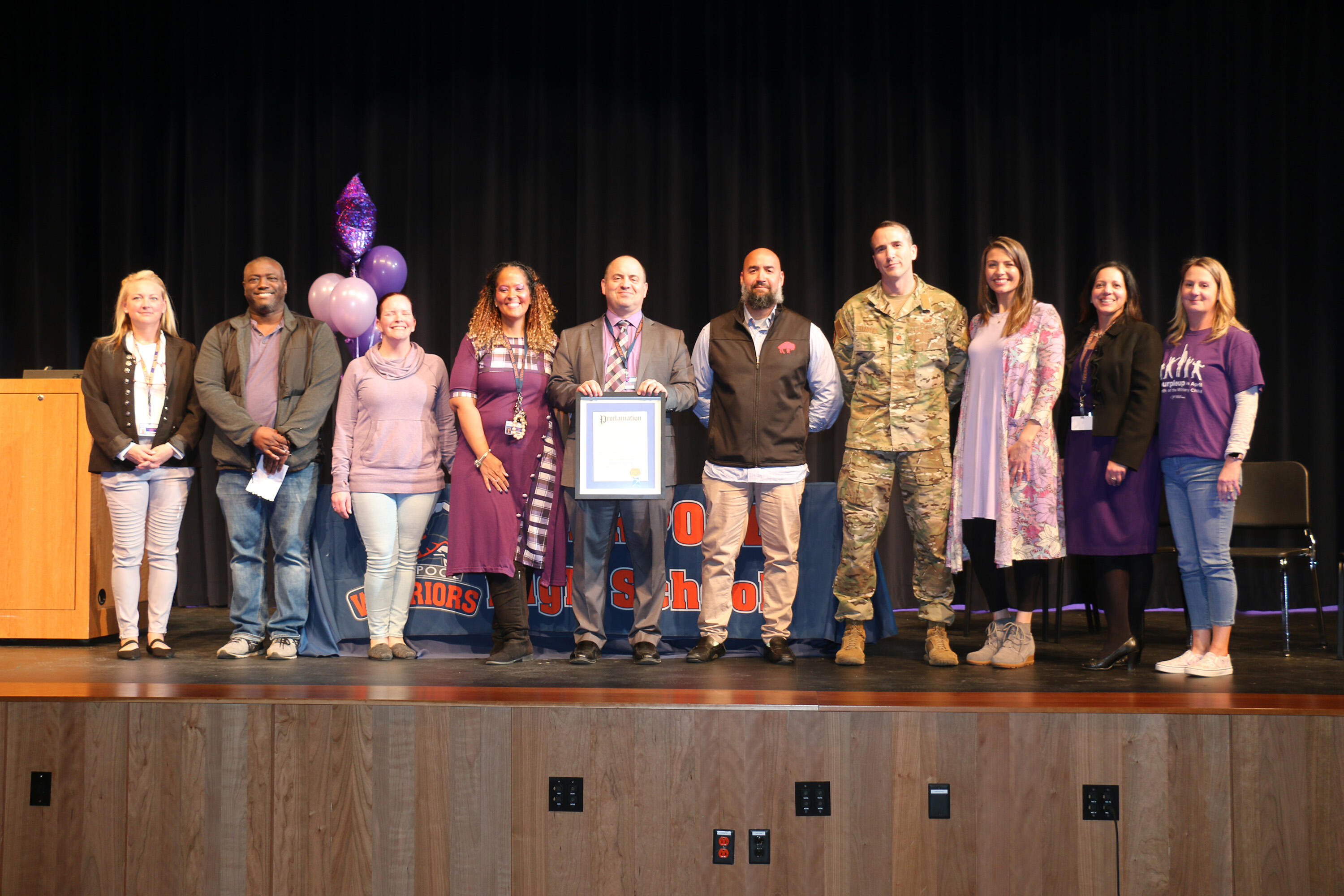 Guest Speakers and Organizers at Purple Up Night