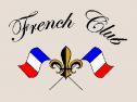 French club logo with flags