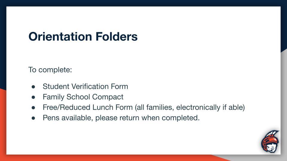 Orientation Folders